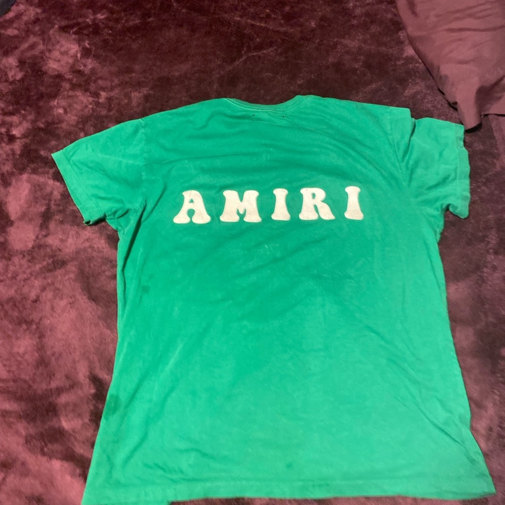Green “Take it easy baby” Amiri shirt
